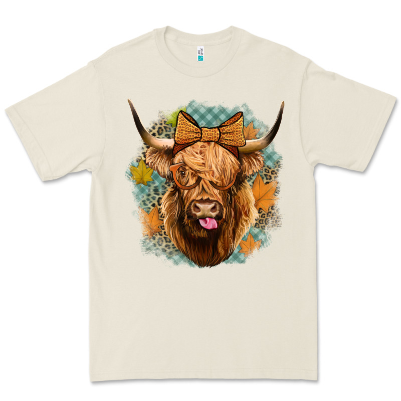 Fall Highland Cow Premium Tee by Jasminsmagicworld | Teevron