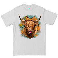 Dove Grey fall highland cow Premium Tee - Jasminsmagicworld
