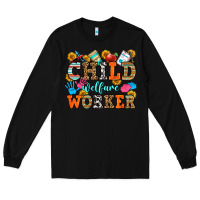 Black child welfare worker Long Sleeve Tee - OliviaCreatesArt