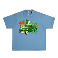 Pebble Blue Western St. Patrick's Day truck Urban Heavy Tee - CowGirlArtShop