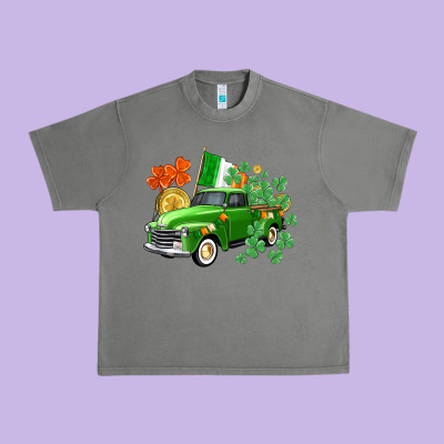 Western St. Patrick's Day Truck Urban Heavy Tee Designed By Cowgirlartshop
