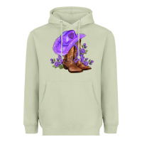 Matcha purple cowgirl  and roses Heavyweight Hoodie - AdoDesignShop