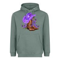 Sage purple cowgirl  and roses Heavyweight Hoodie - AdoDesignShop