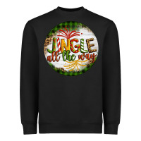 Black Christmas Jingle Heavyweight Sweatshirt - Artiststas