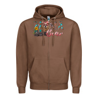 Chestnut mama bear with mama and baby Zipper Hoodie - Artiststas