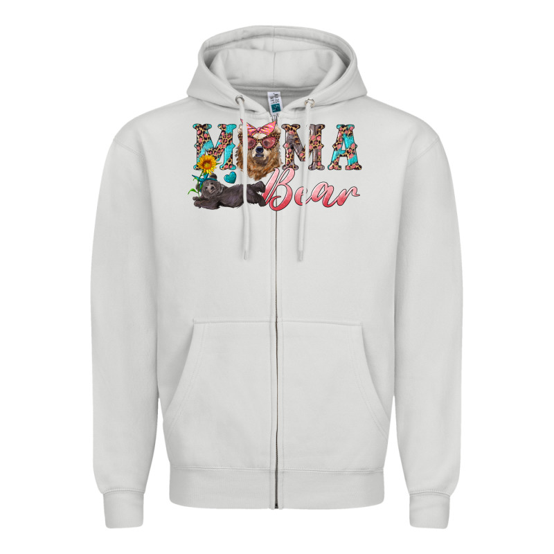 Mama Bear With Mama And Baby Zipper Hoodie by Artiststas | Teevron