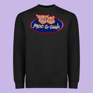 Moo And Oink Chicago Heavyweight Sweatshirt Designed By Longcreatives