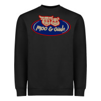 Black Moo and Oink Chicago Heavyweight Sweatshirt - longCreatives