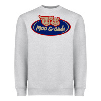 Heather Grey Moo and Oink Chicago Heavyweight Sweatshirt - longCreatives