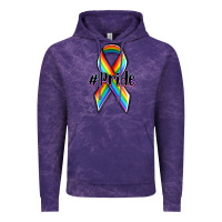 Cloud Purple pride lgbtq awareness ribbon Vintage Hoodie - OliviaCreatesArt