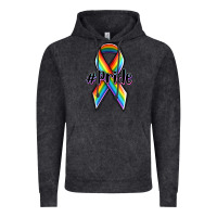 Vintage Black pride lgbtq awareness ribbon Vintage Hoodie - OliviaCreatesArt