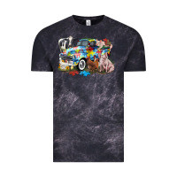 Cloud Black Autism truck with farm animals Vintage Tee - CowGirlArtShop