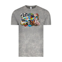 Cloud Rock Autism truck with farm animals Vintage Tee - CowGirlArtShop