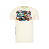Vintage Arctic Autism truck with farm animals Vintage Tee - CowGirlArtShop