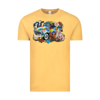 Autism Truck With Farm Animals Vintage Tee | Teevron