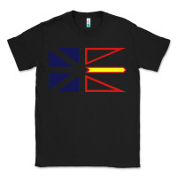Black Newfoundland and Labrador Flag - 3 Color Classic Tee - longCreatives