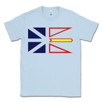 Dusty Blue Newfoundland and Labrador Flag - 3 Color Classic Tee - longCreatives