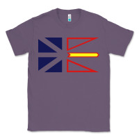 Lavender Newfoundland and Labrador Flag - 3 Color Classic Tee - longCreatives