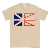 Mushroom Newfoundland and Labrador Flag - 3 Color Classic Tee - longCreatives