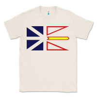 Natural Newfoundland and Labrador Flag - 3 Color Classic Tee - longCreatives