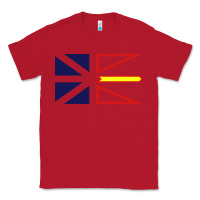 Red Newfoundland and Labrador Flag - 3 Color Classic Tee - longCreatives