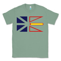 Sage Newfoundland and Labrador Flag - 3 Color Classic Tee - longCreatives