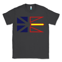 Smoke Newfoundland and Labrador Flag - 3 Color Classic Tee - longCreatives