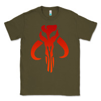 Army Green Mando Mythosaur Skull Sticker Classic Tee - longCreatives