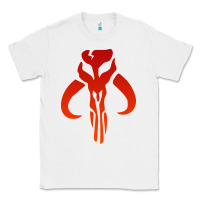 White Mando Mythosaur Skull Sticker Classic Tee - longCreatives