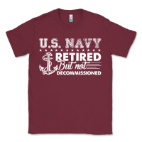 Burgundy US Navy Retired Shirt Classic Tee - longCreatives
