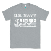 Heather Grey US Navy Retired Shirt Classic Tee - longCreatives