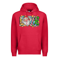 Cardinal Love Santa Premium Hoodie - CowhideDigitalArt