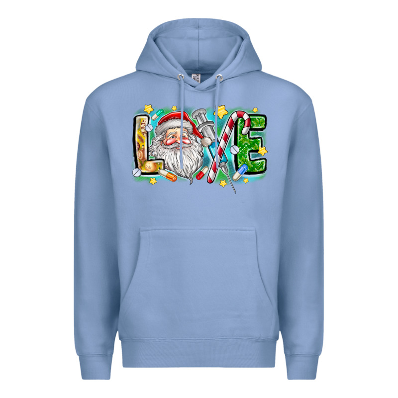 Love Santa Premium Hoodie by CowhideDigitalArt | Teevron