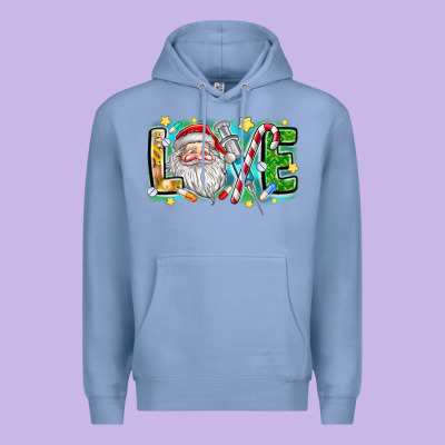 Love Santa Premium Hoodie Designed By Cowhidedigitalart