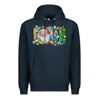 Navy Love Santa Premium Hoodie - CowhideDigitalArt