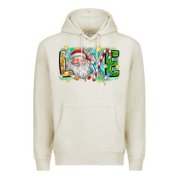 Oatmeal Heather Love Santa Premium Hoodie - CowhideDigitalArt