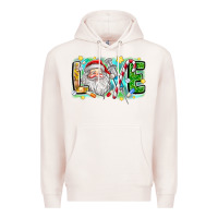 Pale Pink Love Santa Premium Hoodie - CowhideDigitalArt
