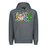 Rock Love Santa Premium Hoodie - CowhideDigitalArt