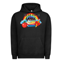 Pigment Black back to school hello fifth grade 3200x2400 Urban Hoodie - AdoDesignShop