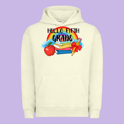 Back To School Hello Fifth Grade 3200x2400 Urban Hoodie Designed By Adodesignshop