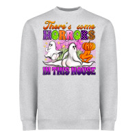 Heather Grey theres some horrors in this house Heavyweight Sweatshirt - Artiststas
