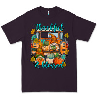 Plum Thankful Blessed Premium Tee - texasbilliewilder