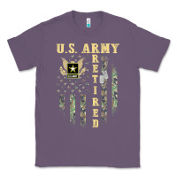 Us Army Retired  Distressed American Flag Patriotic Classic Tee | Teevron
