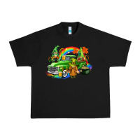 Black St. Patrick's Day truck with gnomies Urban Heavy Tee - CowGirlArtShop