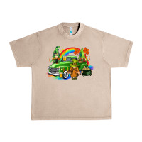 French Oak St. Patrick's Day truck with gnomies Urban Heavy Tee - CowGirlArtShop