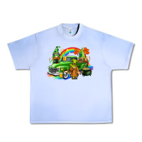 Grape Ice St. Patrick's Day truck with gnomies Urban Heavy Tee - CowGirlArtShop