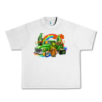 Lunar Rock St. Patrick's Day truck with gnomies Urban Heavy Tee - CowGirlArtShop