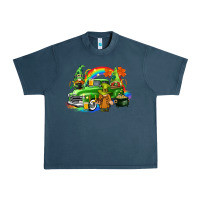 Midnight Navy St. Patrick's Day truck with gnomies Urban Heavy Tee - CowGirlArtShop