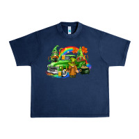 Navy St. Patrick's Day truck with gnomies Urban Heavy Tee - CowGirlArtShop