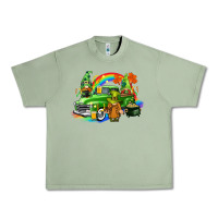 Oil Green St. Patrick's Day truck with gnomies Urban Heavy Tee - CowGirlArtShop